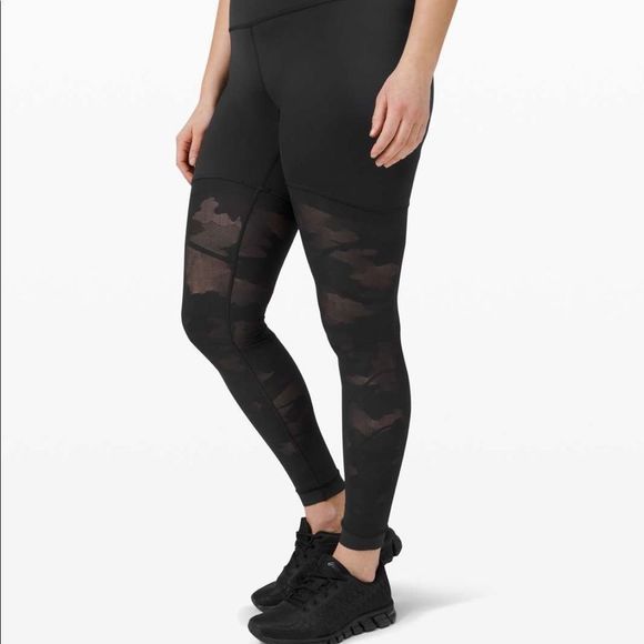 Lululemon Sheer Will Camo tights leggings 28” - Picture 9 of 11